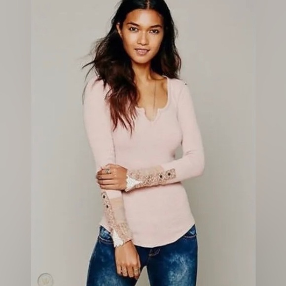 WE THE FREE PEOPLE PINK KYOTO CUFF THERMAL XS - Picture 2 of 6